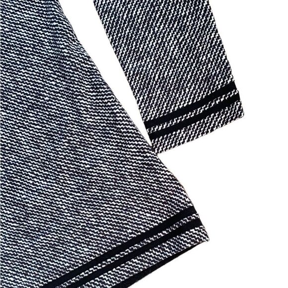 Escada 100% Wool Cardigan Large Black White - Picture 4 of 8